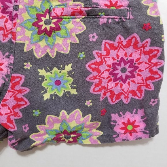 Old Navy shorts 14 Printed Linen Knight Time floral mandala print adjustable - Picture 11 of 14